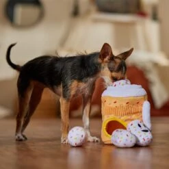 Frisco Halloween Fall Latte Hide & Seek Puzzle Plush Squeaky Dog Toy -Ultimate Pet Shop 668326 PT3. AC SS1800 V1689350590