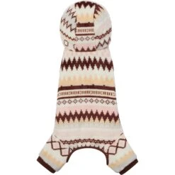 Frisco Fairisle Cozy Plush Fleece Dog & Cat PJs, Cream -Ultimate Pet Shop 719006 PT4. AC SS1800 V1692720278