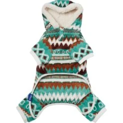 Frisco Fairisle Cozy Plush Fleece Dog & Cat PJs, Green -Ultimate Pet Shop 719054 PT5. AC SS1800 V1692720277