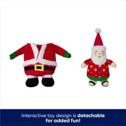 Frisco Holiday Santa On Vacation 2-in-1 Plush Squeaky Dog Toy -Ultimate Pet Shop 739894 PT2. AC SS1800 V1694814062
