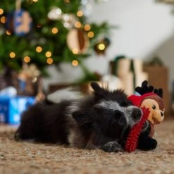 Frisco Holiday Reindeer Plush With TPR Ring Squeaky Puppy Toy -Ultimate Pet Shop 739958 PT3. AC SS1800 V1695046549