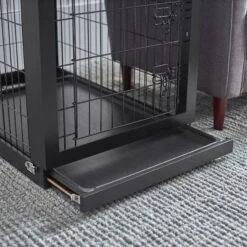 Frisco Double Door Furniture Style Dog Crate, Black & Frisco Swirl Dog Crate Mat -Ultimate Pet Shop 947710 PT3. AC SS1800 V1693596973