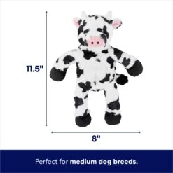 Frisco Monkey Plush With Rope Squeaky Dog Toy & Frisco Cow Plush With Inside Rope Squeaky Dog Toy -Ultimate Pet Shop 961998 PT6. AC SS1800 V1694784008