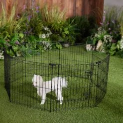 Frisco Wire Dog & Small Pet Exercise Pen With Step-Through Door