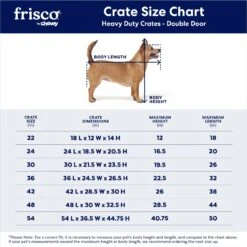 Frisco XX-Large Heavy Duty Double Door Wire Dog Crate, 54 Inch -Ultimate Pet Shop 97489 PT2. AC SS1800 V1667859374