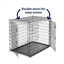 Frisco XX-Large Heavy Duty Double Door Wire Dog Crate, 54 Inch -Ultimate Pet Shop 97489 PT3. AC SS1800 V1667228484