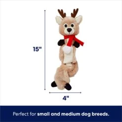 Frisco Holiday Reindeer Bungee Plush Squeaky Dog Toy & Frisco Holiday Snowman Bungee Plush Squeaky Dog Toy -Ultimate Pet Shop 986126 PT2. AC SS1800 V1698346244